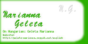 marianna geleta business card